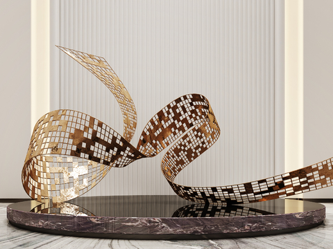 Abstract sculpture ornaments