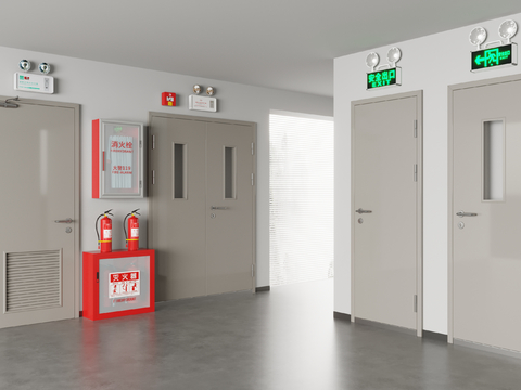 Modern fire door fire extinguisher safety exit fire door hydrant