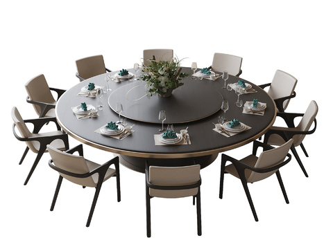 Modern Box Dining Table and Chair Large Dining Table and Chair