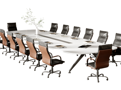 Modern Conference Table and Chair