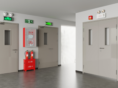 Modern fire door fire extinguisher safety exit fire door hydrant