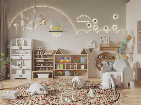 Modern Children's Entertainment Room Toy Room kids Bedroom