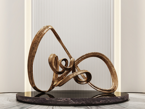 Abstract sculpture ornaments