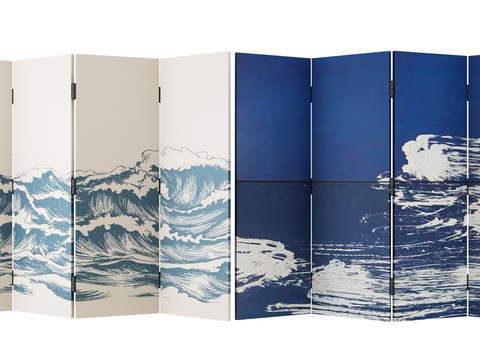 Modern folding screen