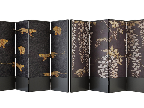 Middle Ancient Folding Screen