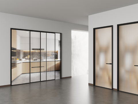 Modern sliding door bathroom door kitchen door