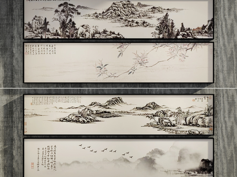 New Chinese Banner Decorative Painting Hanging Painting