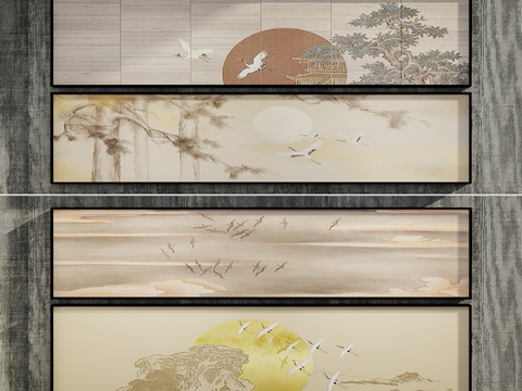 New Chinese Banner Decorative Painting Hanging Painting