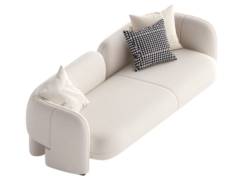 Cream Style multi-person sofa