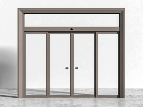 Modern induction door stainless steel glass door