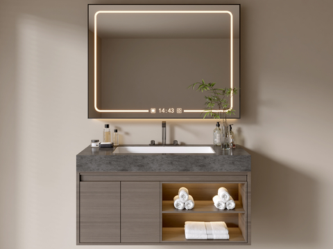 Modern Bathroom Cabinet Wash Sink