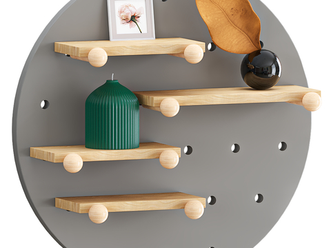 Wall shelf decorative rack