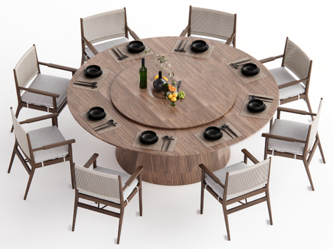 New Chinese Dining Table and Chair Banquet Table