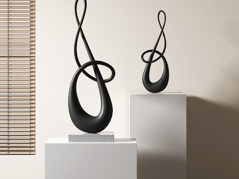 Modern abstract sculpture ornaments