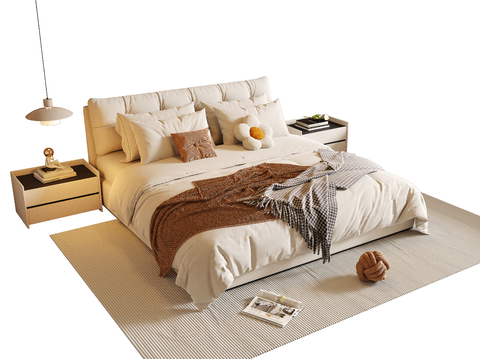 Cream Style double bed