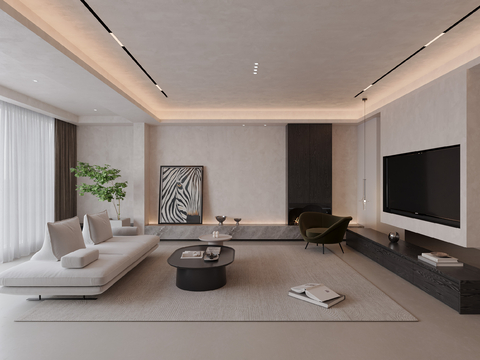 Modern minimalist living room