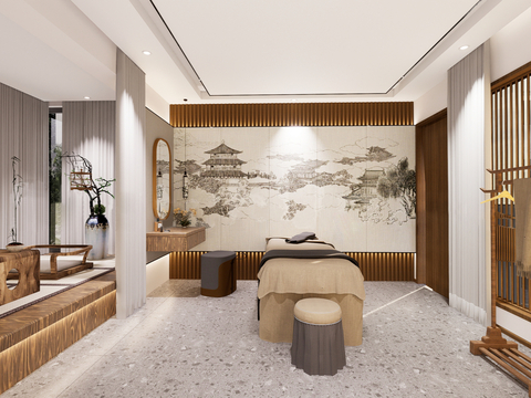 New Chinese Spa Room Massage Room Beauty Salon