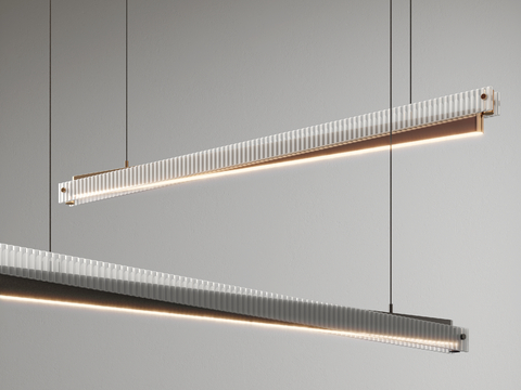 Lampatron modern linear chandelier strip chandelier