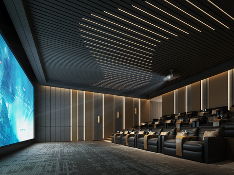 Modern Cinema Audiovisual Room