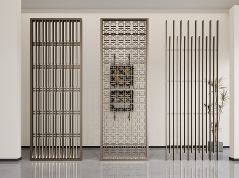 Modern metal partition screen porch partition