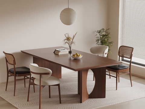 Mid-century Style dining table and chair