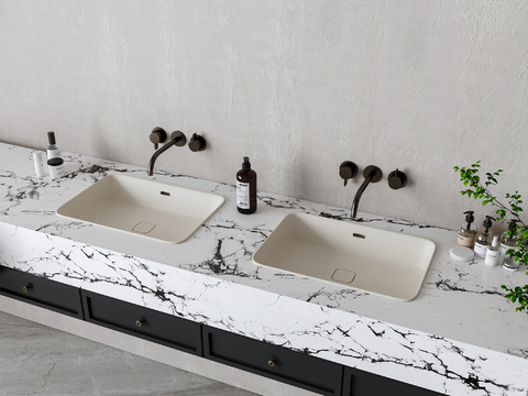 Modern bathroom wash basin