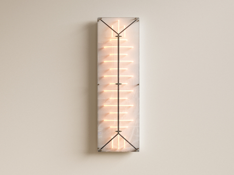 Modern acrylic wall lamp long strip wall lamp