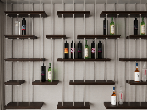 Modern wine rack wine bottle