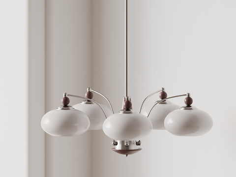 TECTA French multi-head chandelier