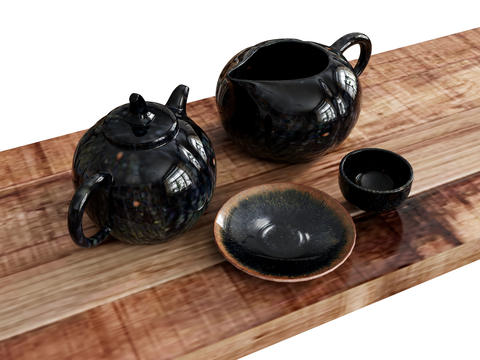 New Chinese Tea Set Teapot Teacup Bowl