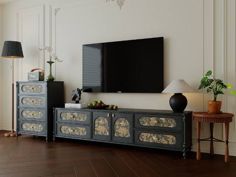 French TV cabinet