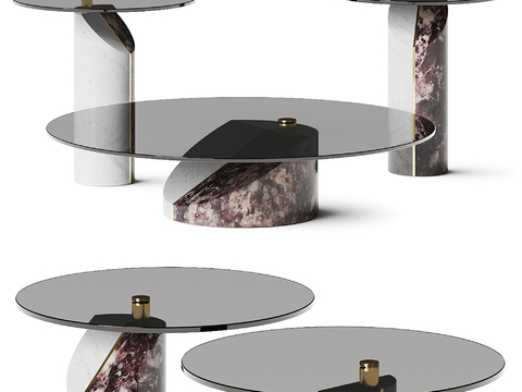 Modern Affordable Luxury Style Stone Coffee Table