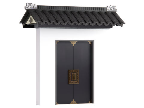 New Chinese Courtyard Gate