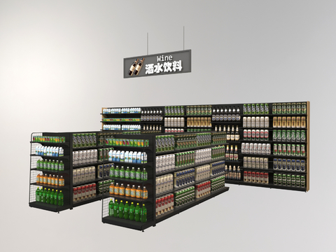 Display Shelf Beverage Drinks