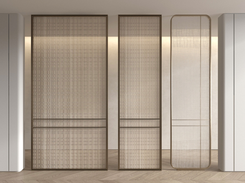 Affordable Luxury Style Partition Metal Partition Brushed Metal Screen