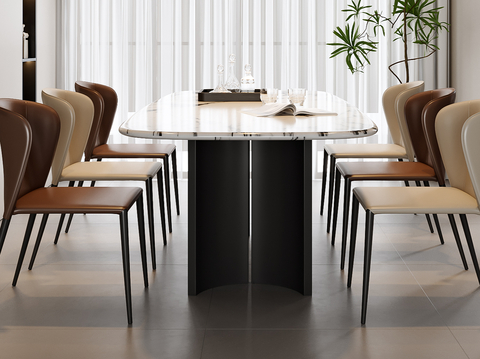 Modern Dining Table and Chair