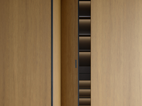 Modern folding door wardrobe