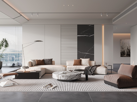 Modern Living Room Large Flat Floor Living Room