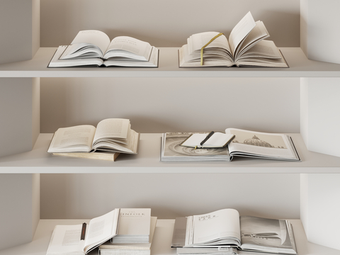 Modern Book Ornaments