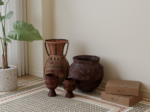 Quiet Pottery Pot Ornaments