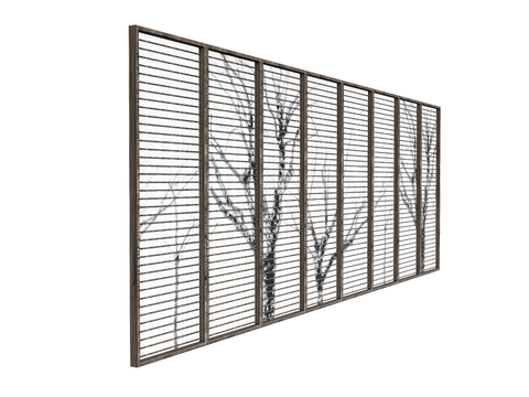 Screen partition grille doors and windows