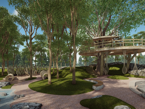 Natural Ecological Garden Park Landscape