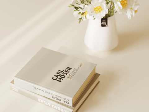 Cream Style Floral Vase Flower Books