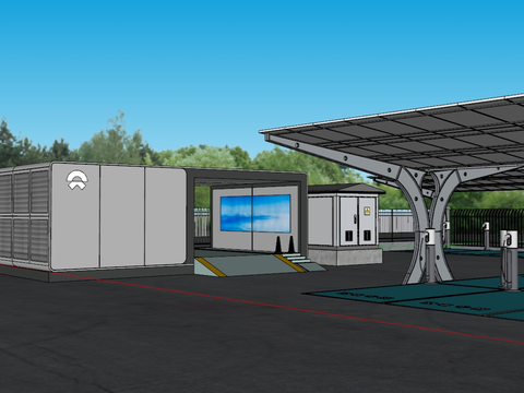 New energy charging pile parking lot free