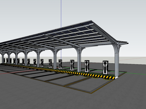 New energy vehicle charging pile parking lot