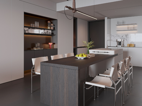 High-class gray DiningRoom