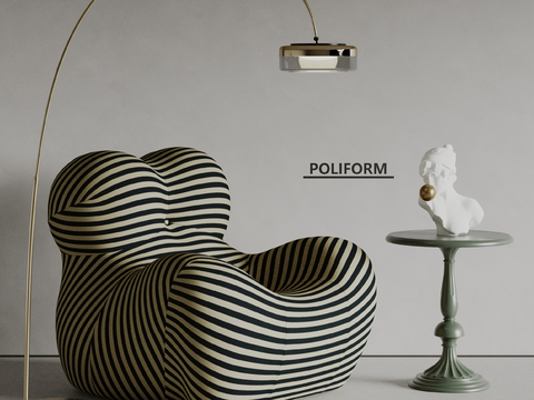 poliform modern single sofa fishing lamp