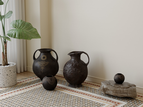 Quiet Pottery Pot Ornaments