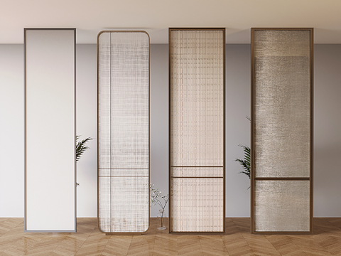 Neo-Chinese Style Lint Glass Partition Glass Entrance Screen