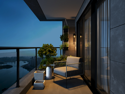 Modern leisure balcony